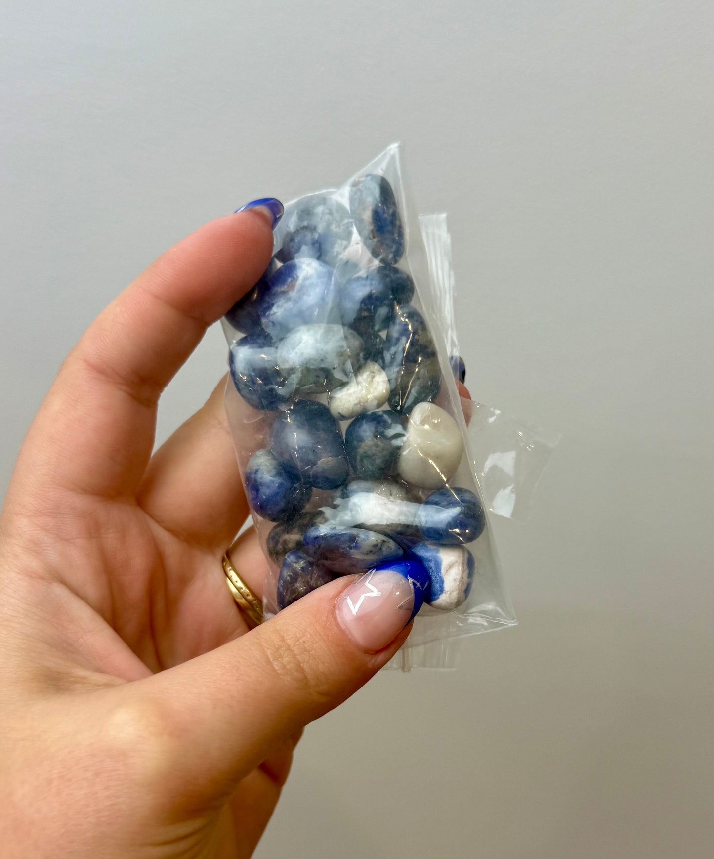 Sodalite pebble bags