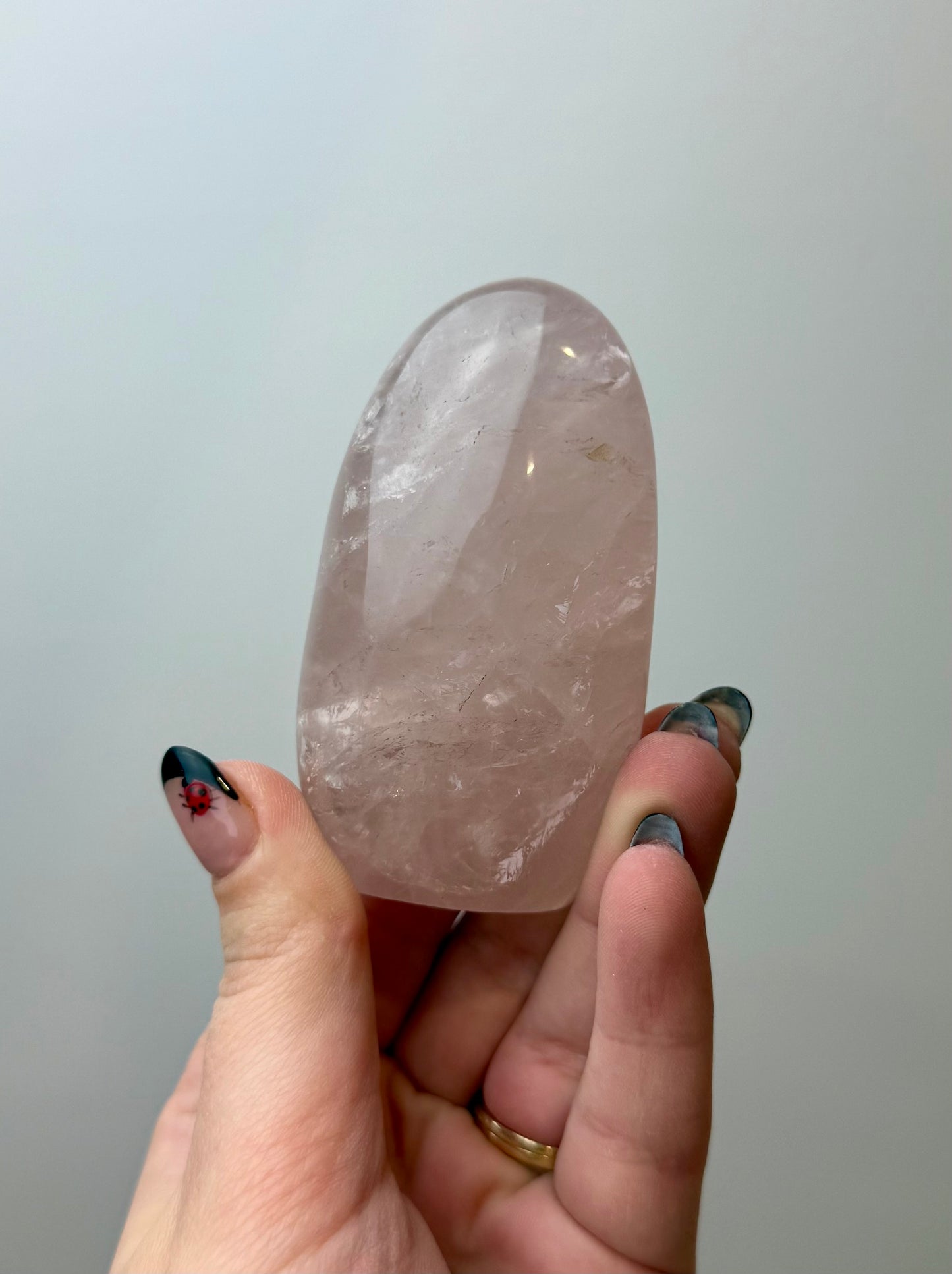 Rose quartz freeform