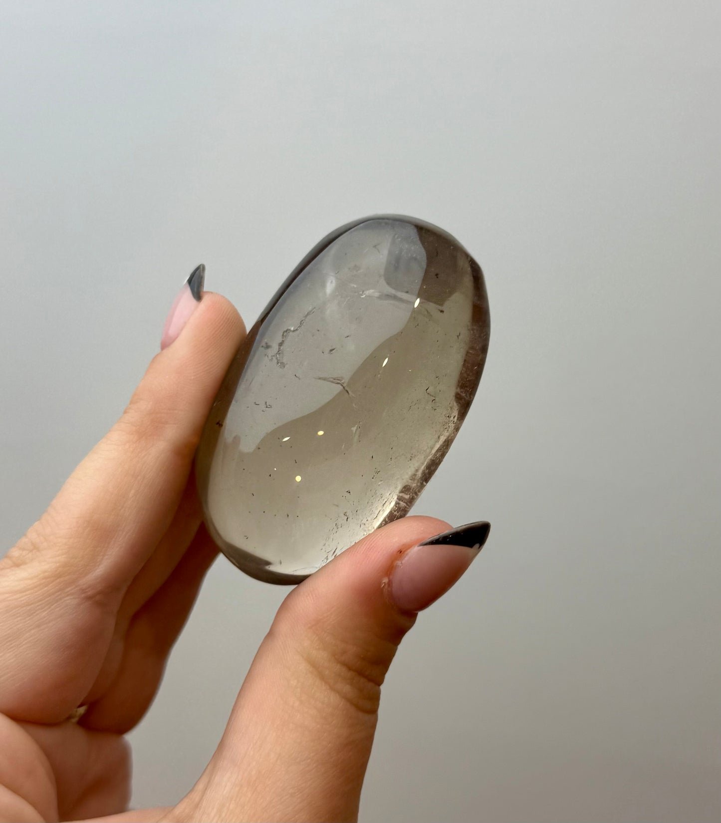 Smoky Quartz palm stone