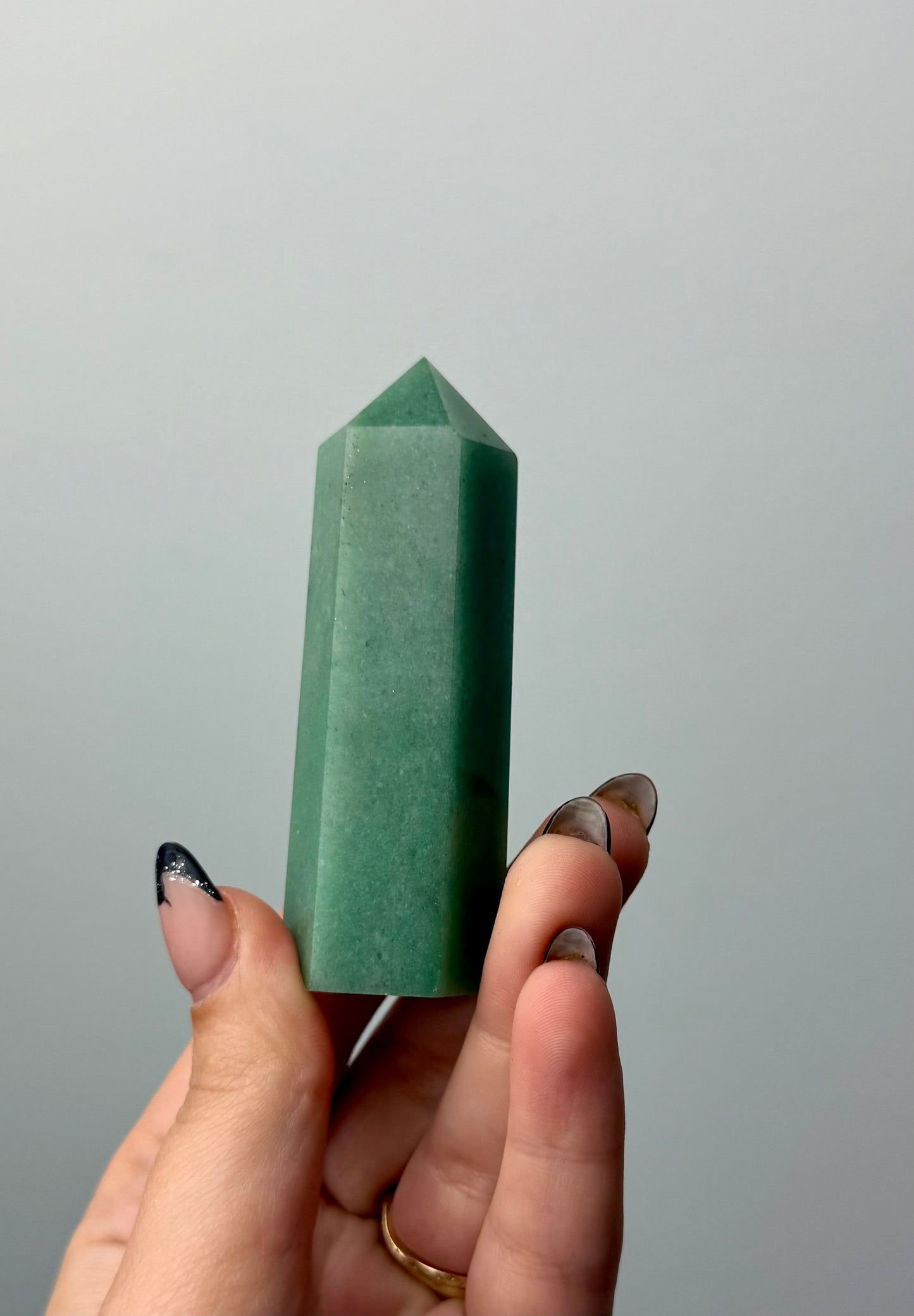 Green aventurine tower