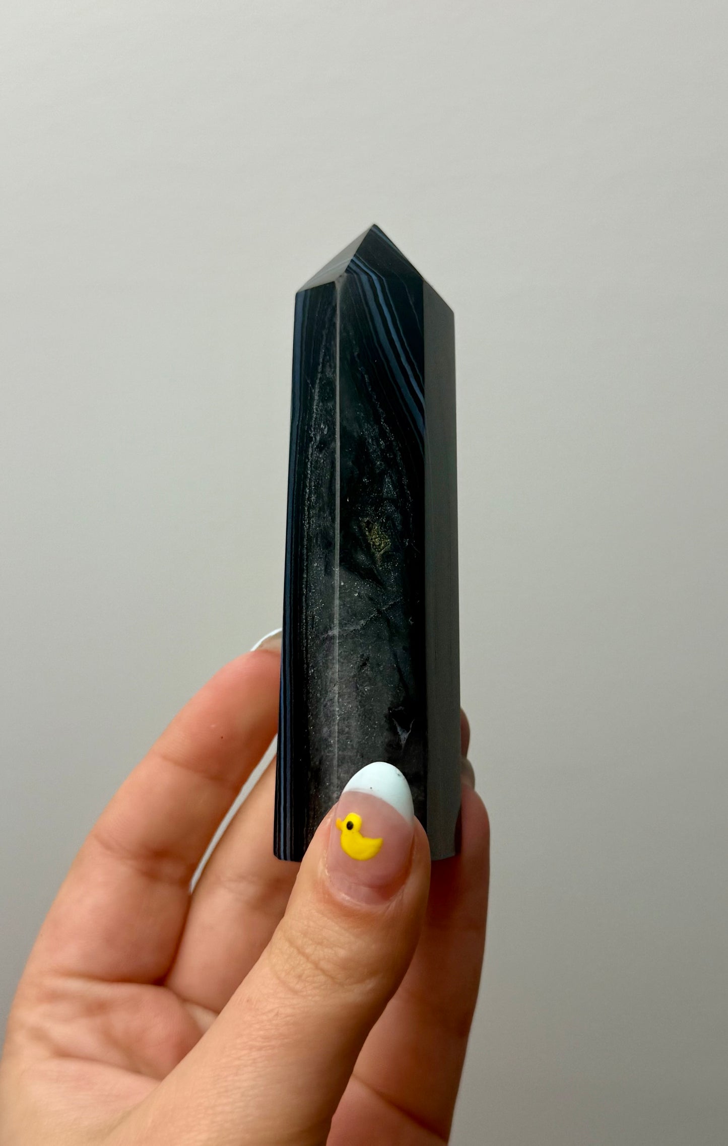 Black agate tower