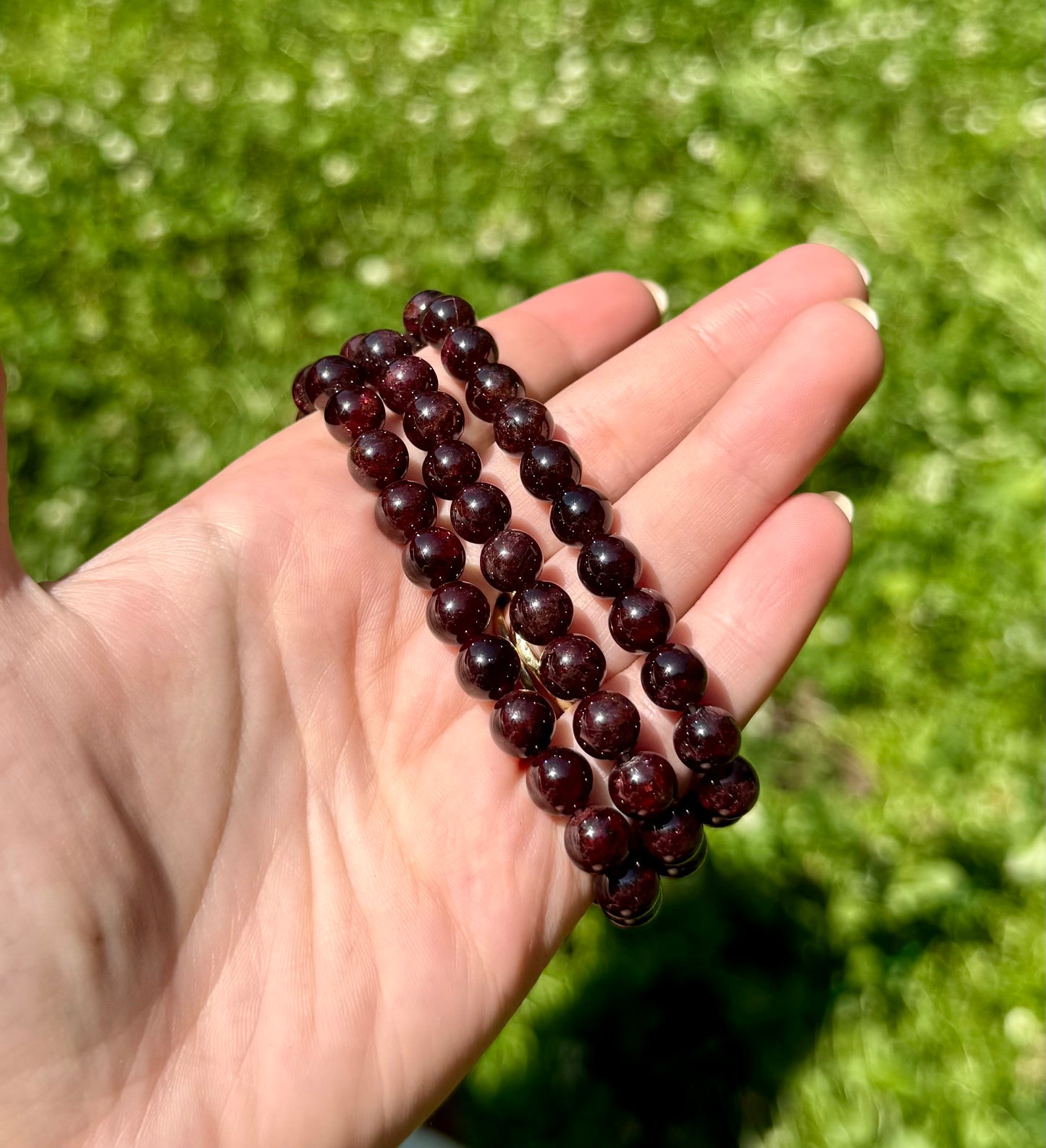 Garnet bracelets