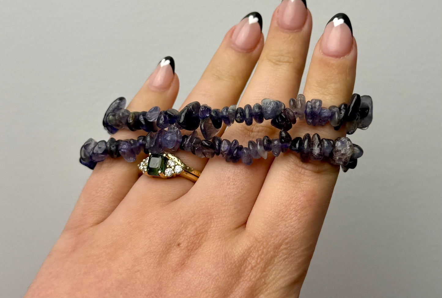 Lolite chip bracelet
