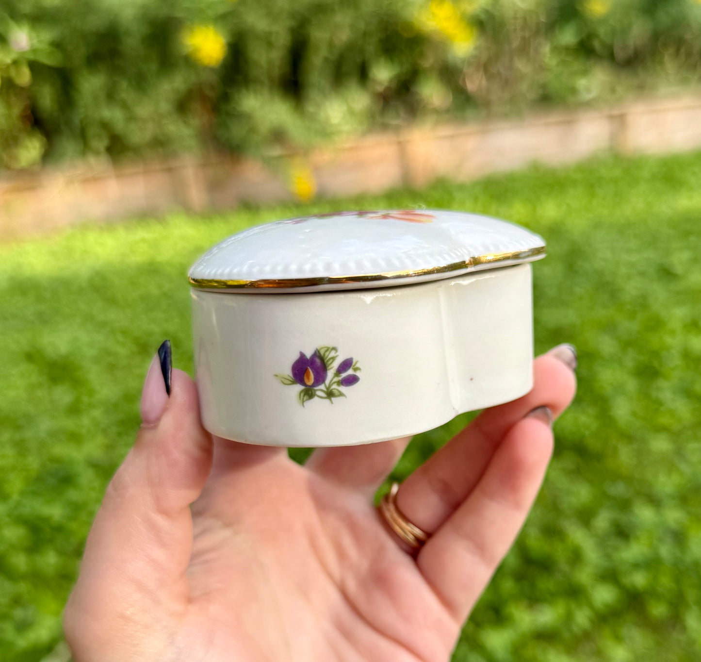 Heart trinket box thrifted find