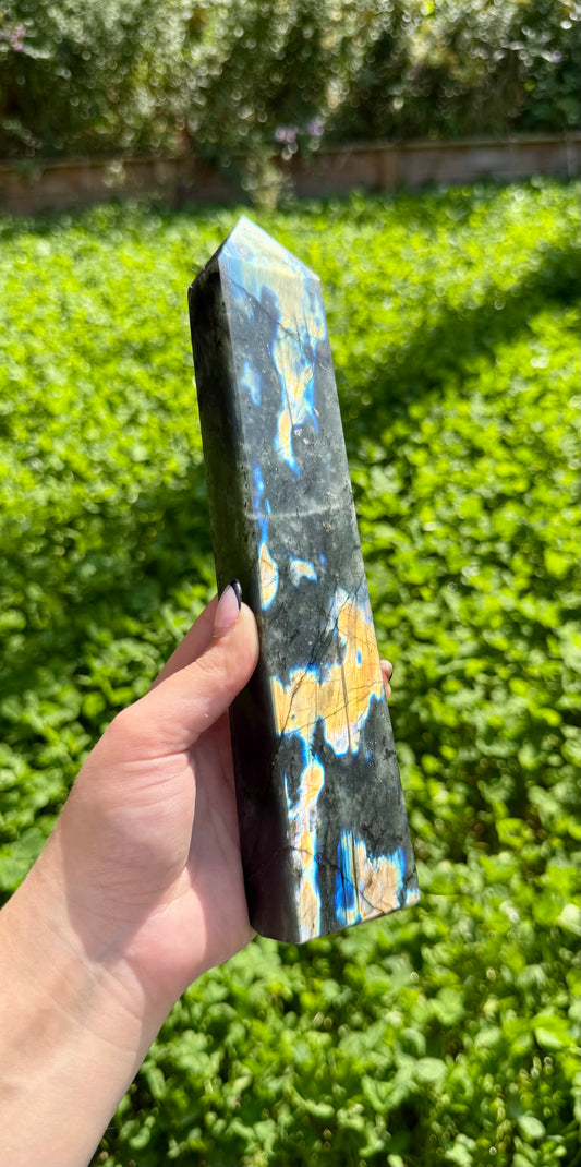 Labradorite tower