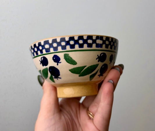 Blueberry bowl thrifted find