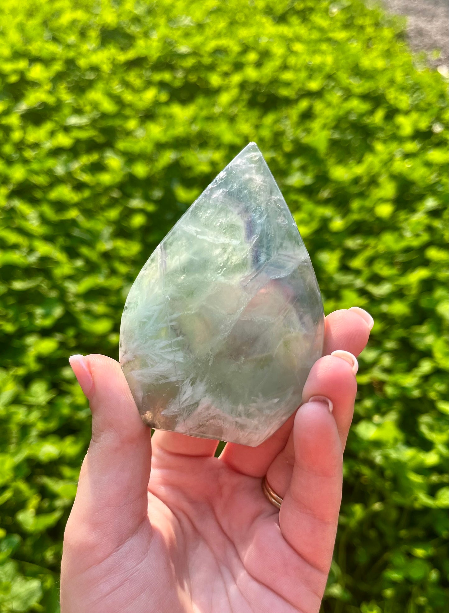 Feather fluorite tear Freeform