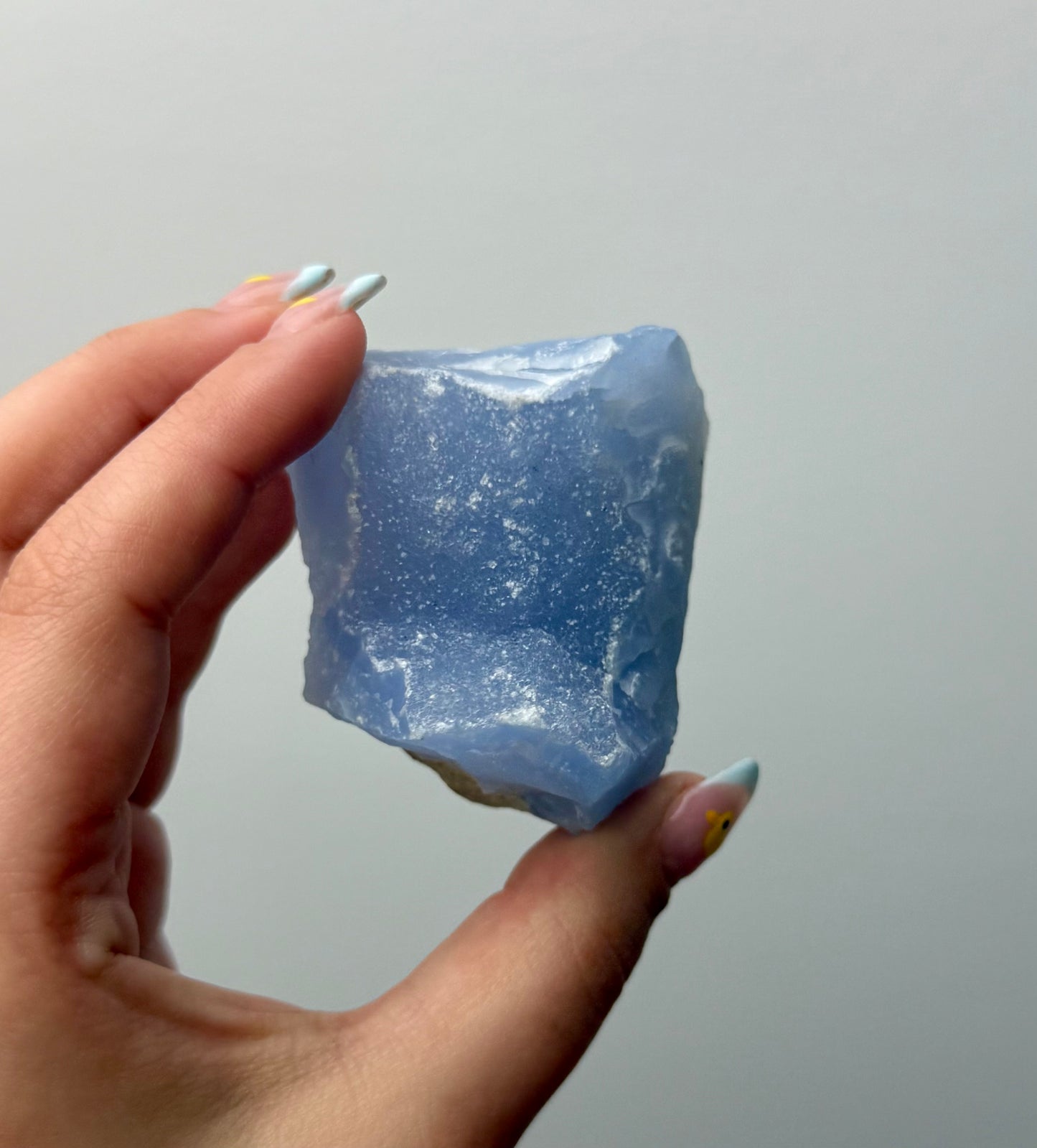 Blue chalcedony raw