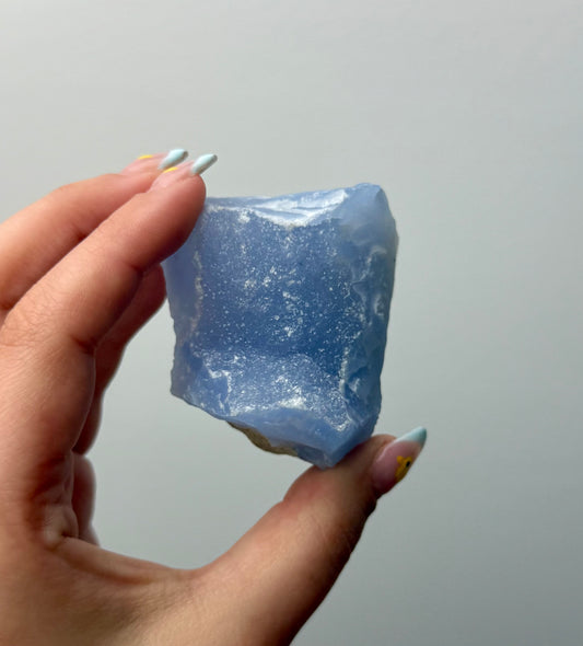 Blue chalcedony raw