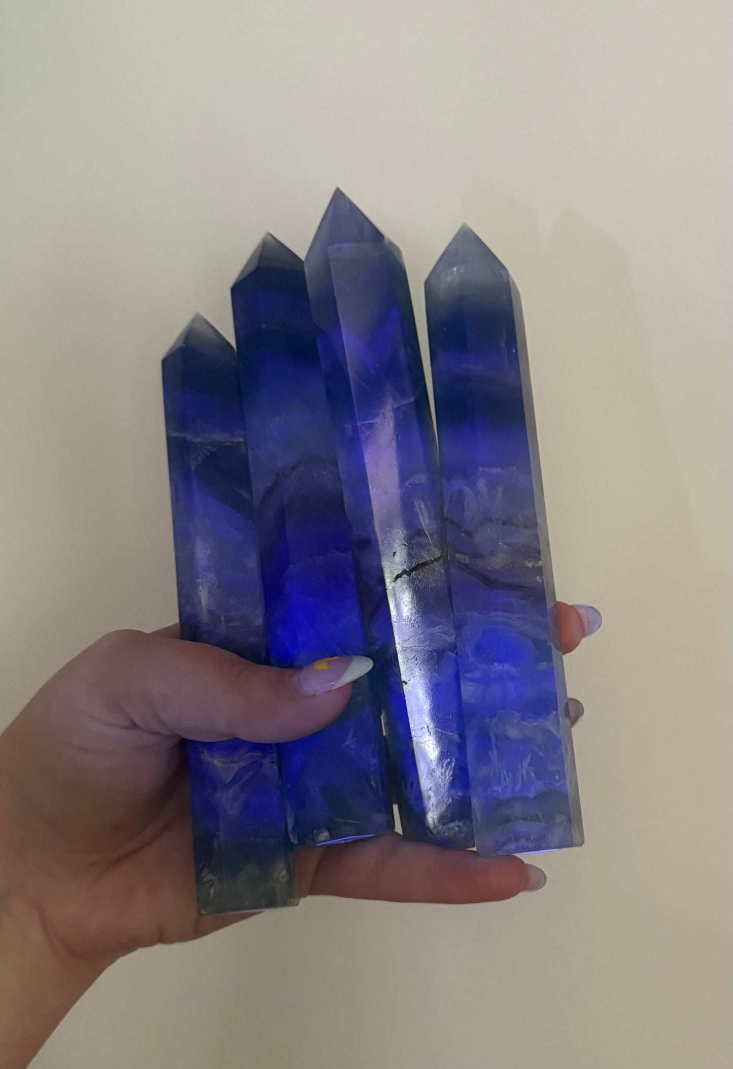Feather fluorite towers