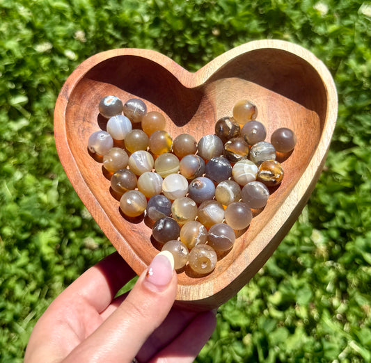 Chalcedony mini mini spheres