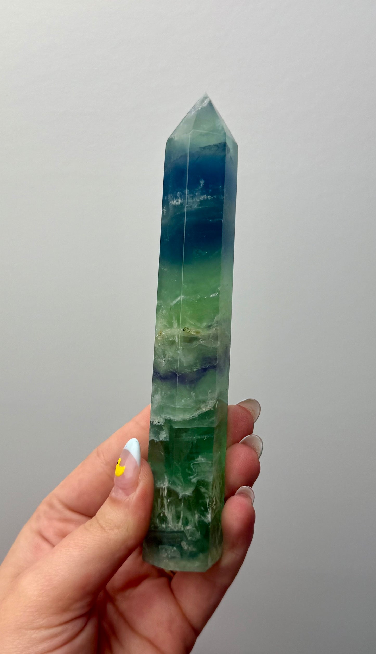 Feather fluorite towers