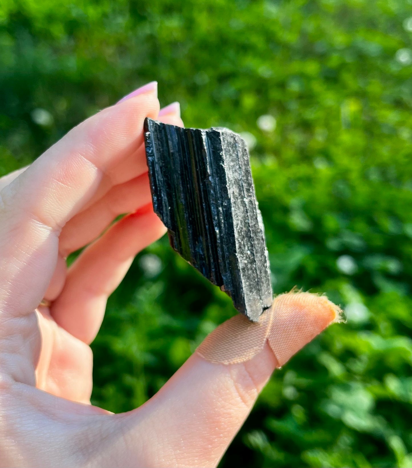 Raw black tourmaline