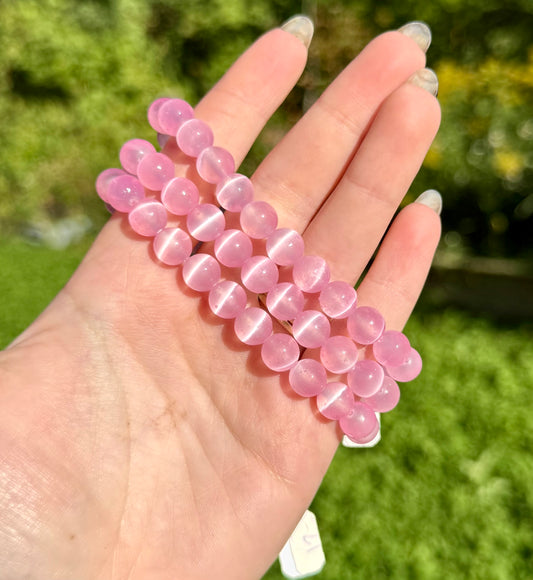 Dyed satin spar bracelets