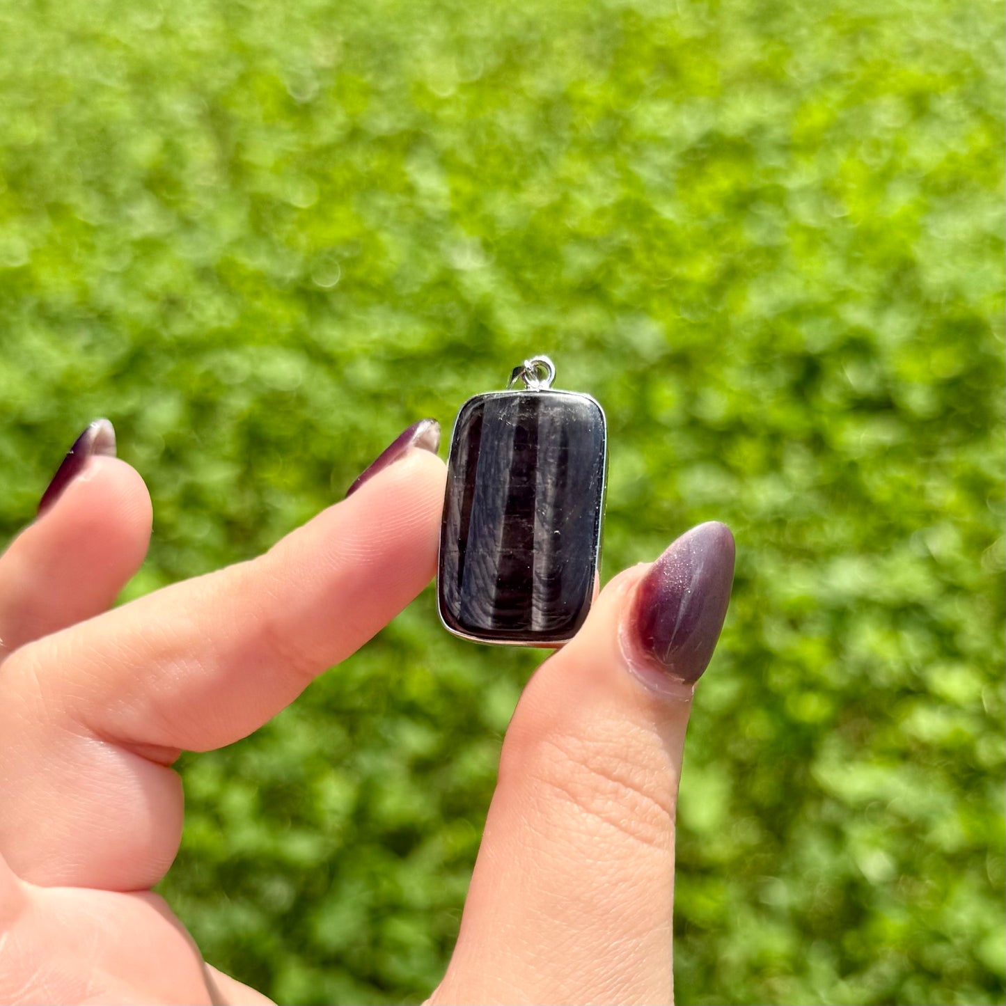 Hypersthene pendant