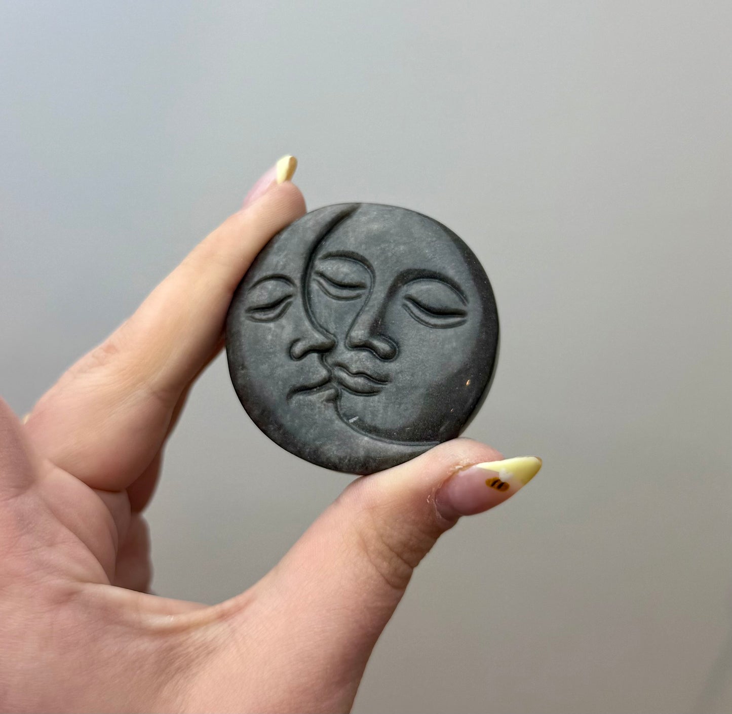 Sun and moon carving