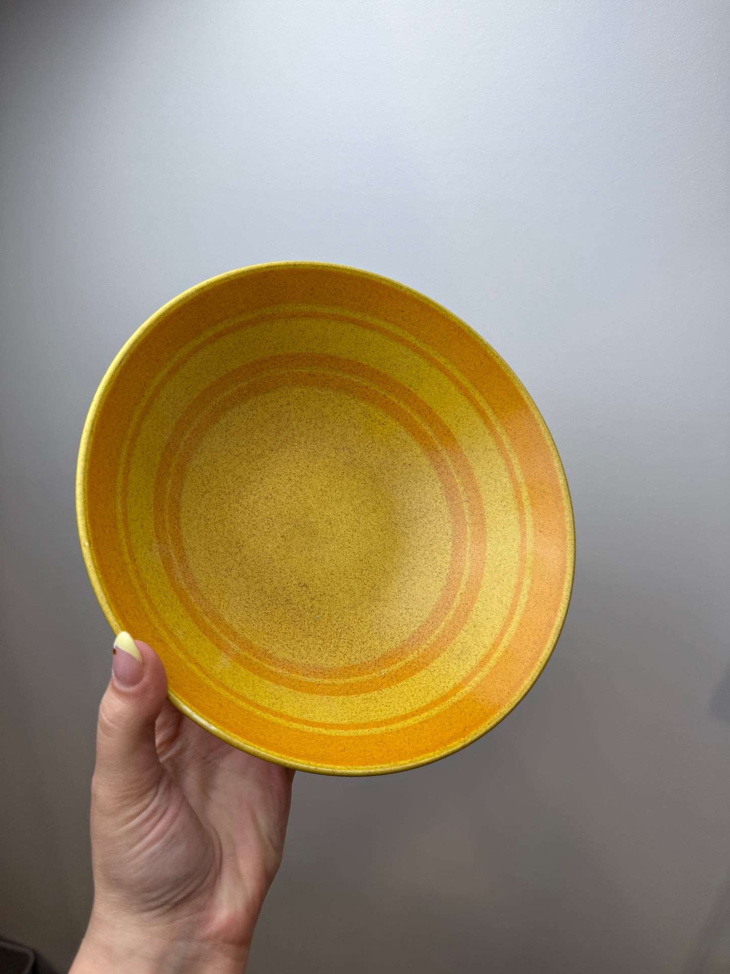 Yellow bowl maidstone thrifted find ￼