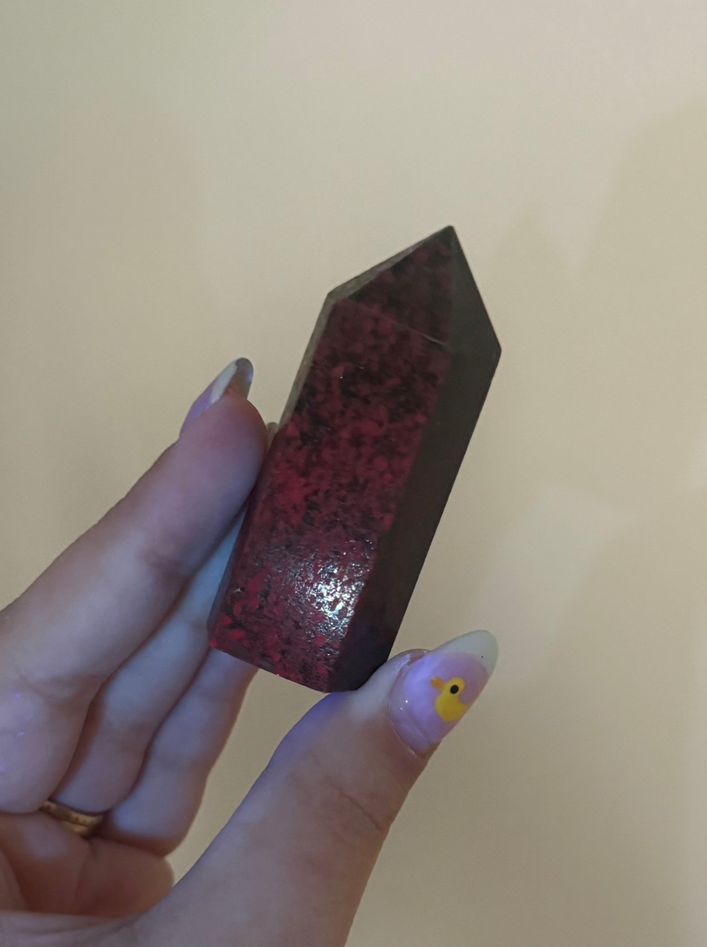 Ruby kyanite tower