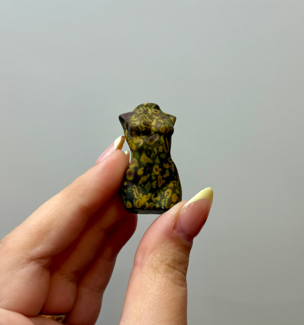 Bamboo jasper woman body carving