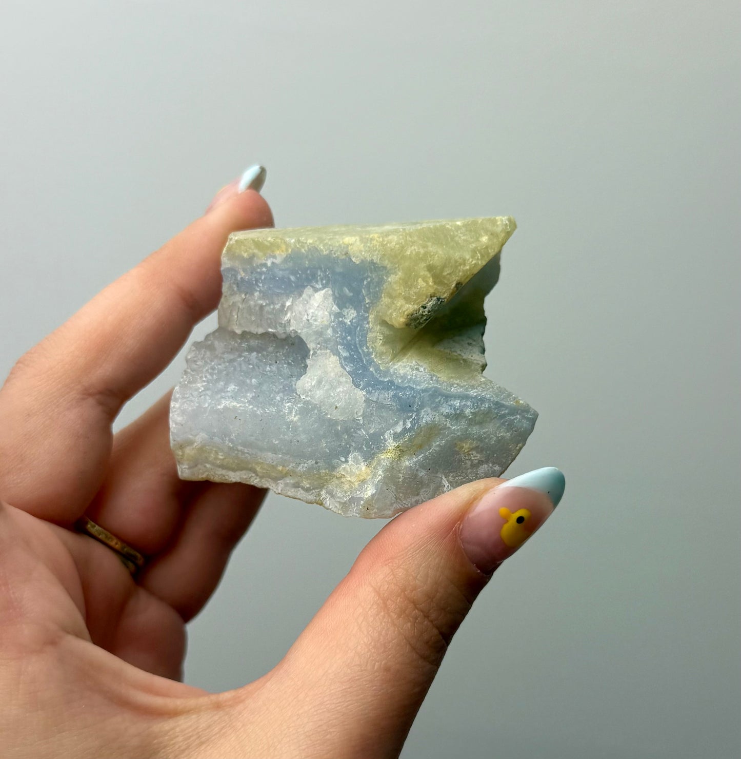 Blue lace agate raw