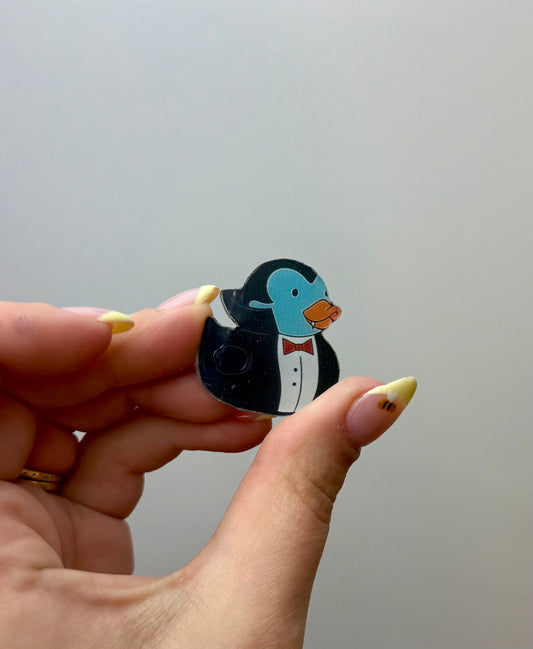 Vampire rubber duck pin