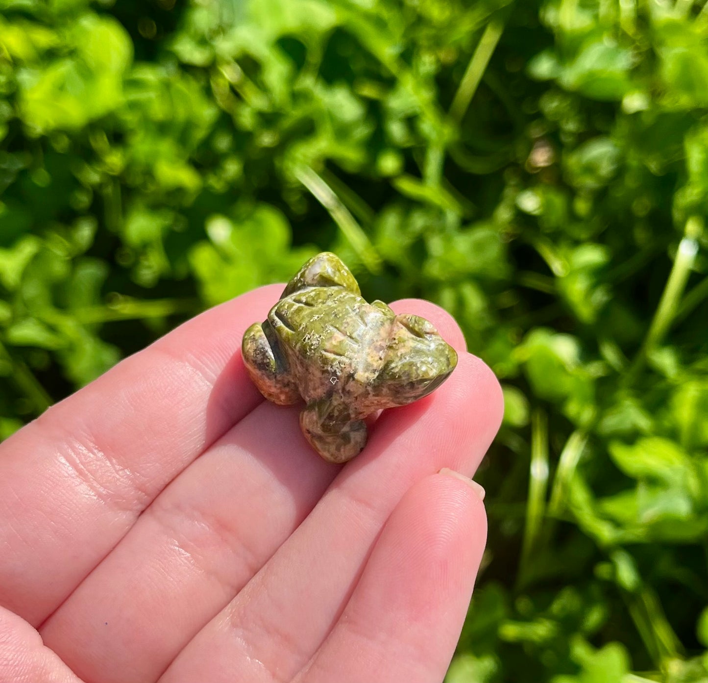 Frog carvings