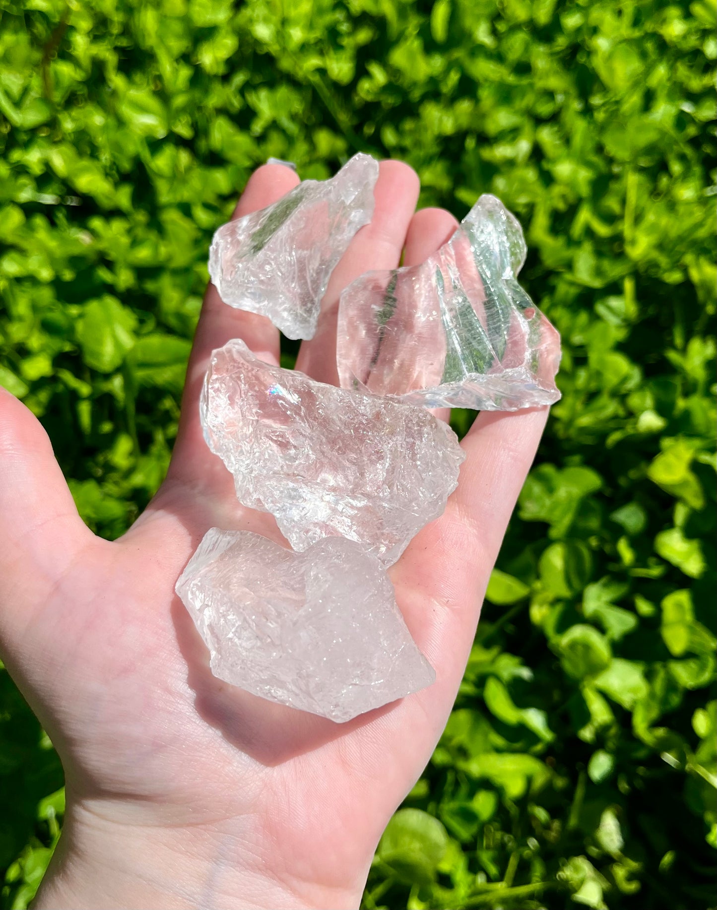 Clear quartz raw chunk