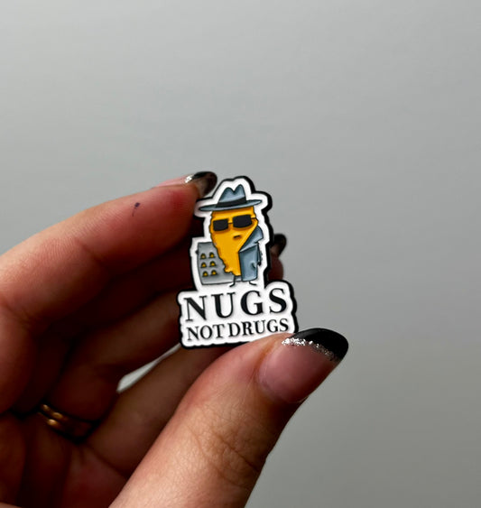 Nugget enamel pin