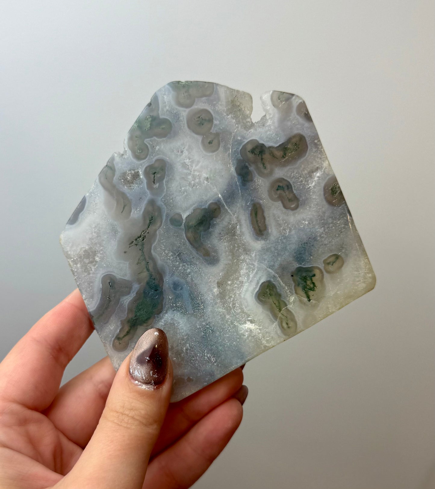 Moss agate slab