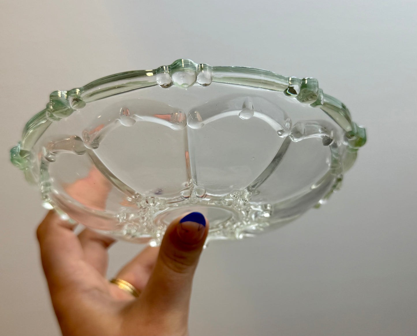 Glass dish thrifted find