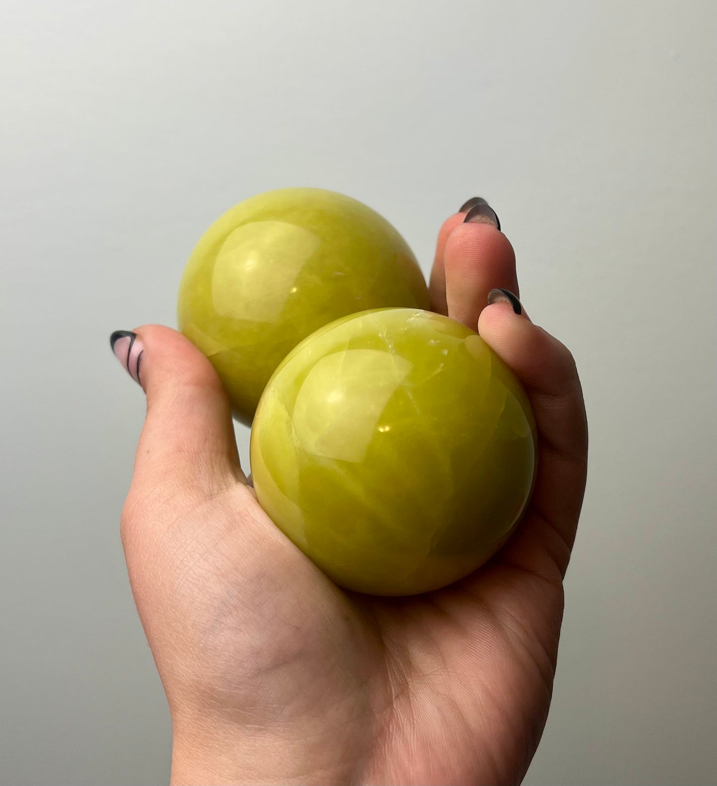 Lemon jade spheres