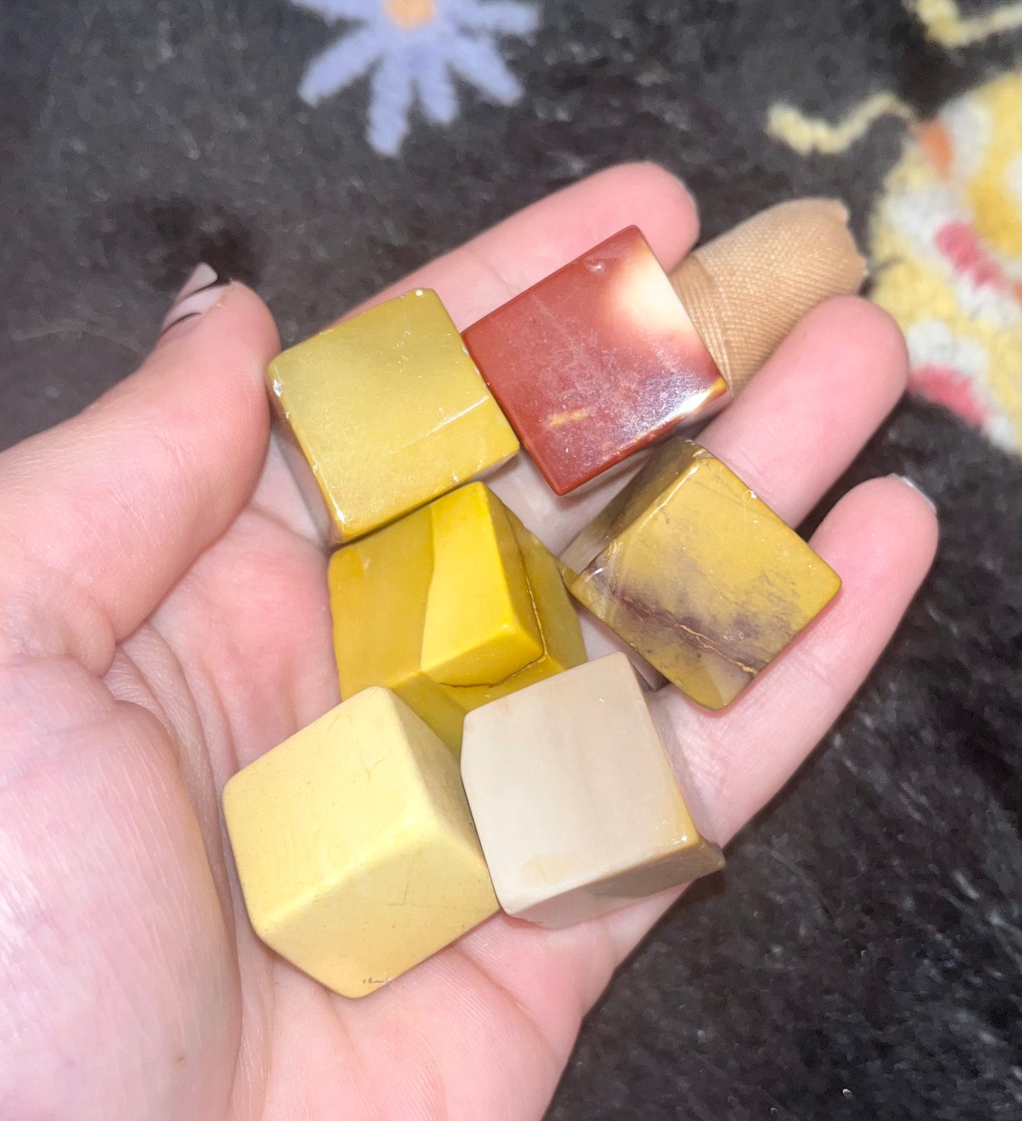 Mookaite cubes