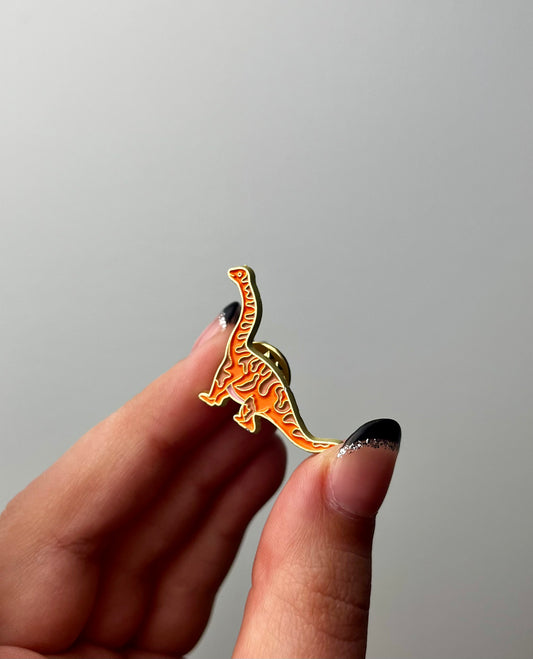 Dinosaur enamel pin