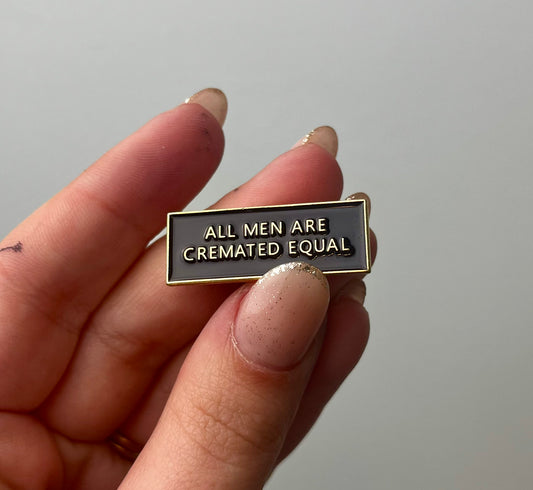 All men enamel pin