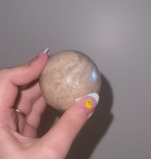 Blue moonstone sphere